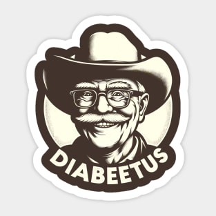 Diabeetus Humor with Wilford Brimley Vintage T-shirt Sticker